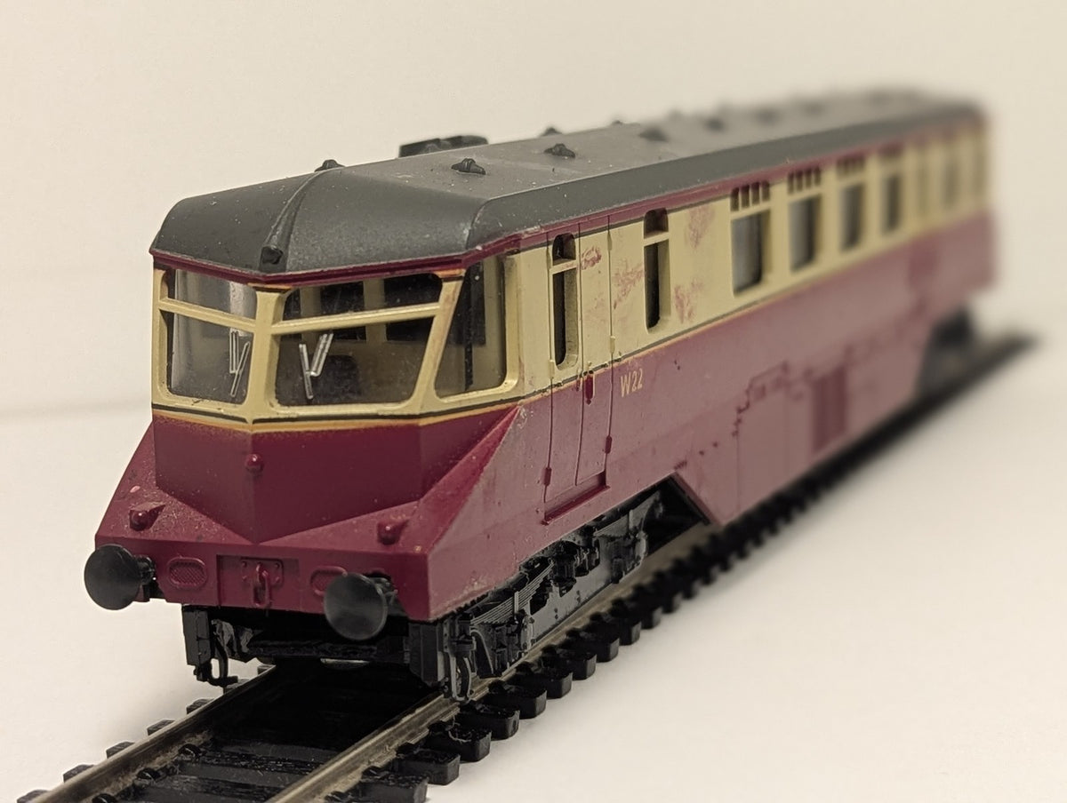 Lima OO Gauge GWR Streamlined Diesel Railcar W22 BR Crimson & Cream