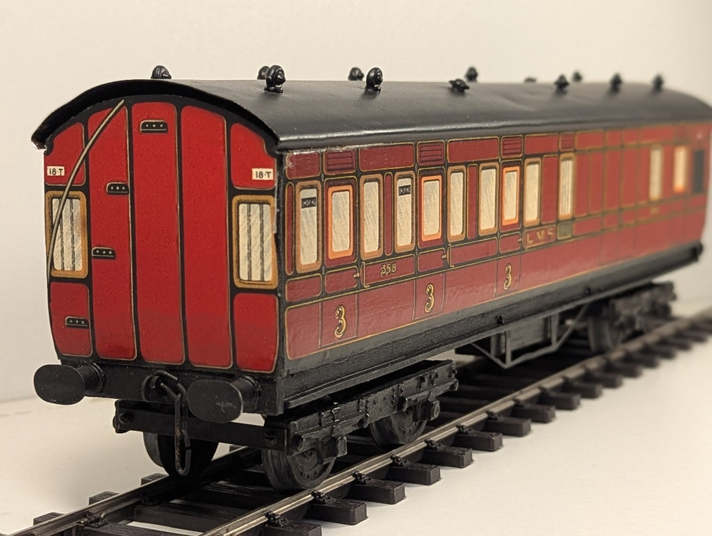 Leeds Model Company O Gauge LMS Brake 3rd Coach 1925