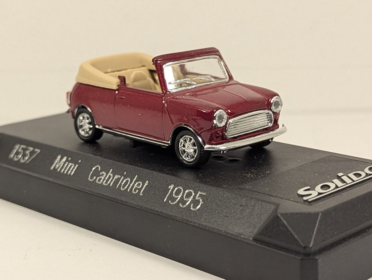 Solido Mini Cabriolet 1995 Die-cast Model Metallic Red 1537