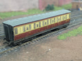Hornby Dublo 32013 LNER Gresley teak composite in BR crimson & cream E42759E
