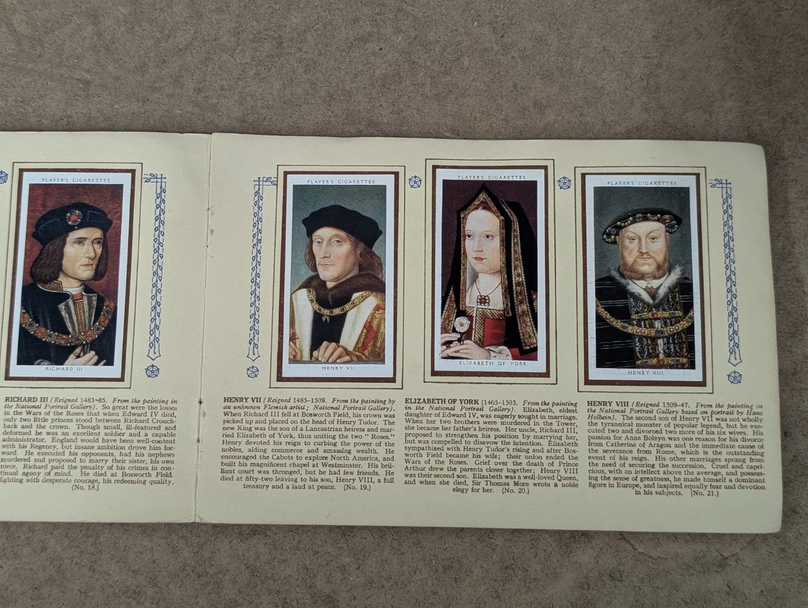 The Kings And Queens Of England 1066-1935 -John Player & Sons Cigarette Cards