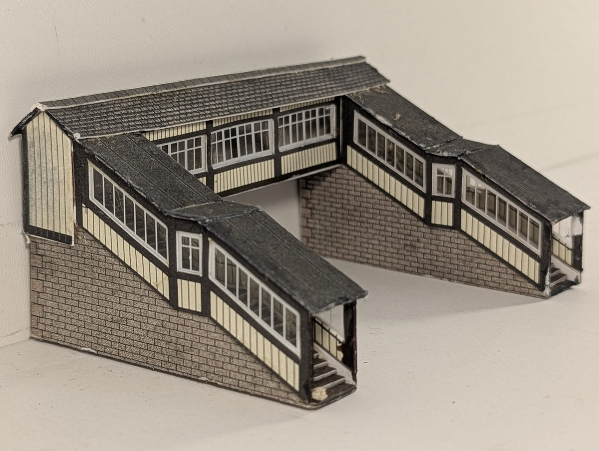 Metcalfe N  Gauge GWR Style Footbridge GWR Cream & Brown PO216