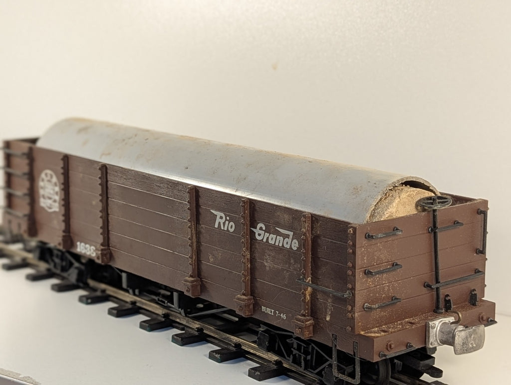Bachmann Big Haulers G Scale Gondola Wagon – O Gauge Wheels Missing Coupler
