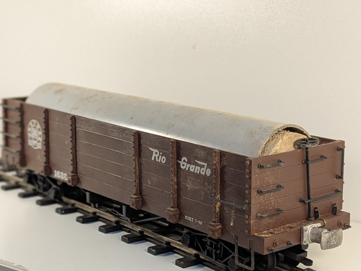 Bachmann Big Haulers G Scale Gondola Wagon – O Gauge Wheels Missing Coupler