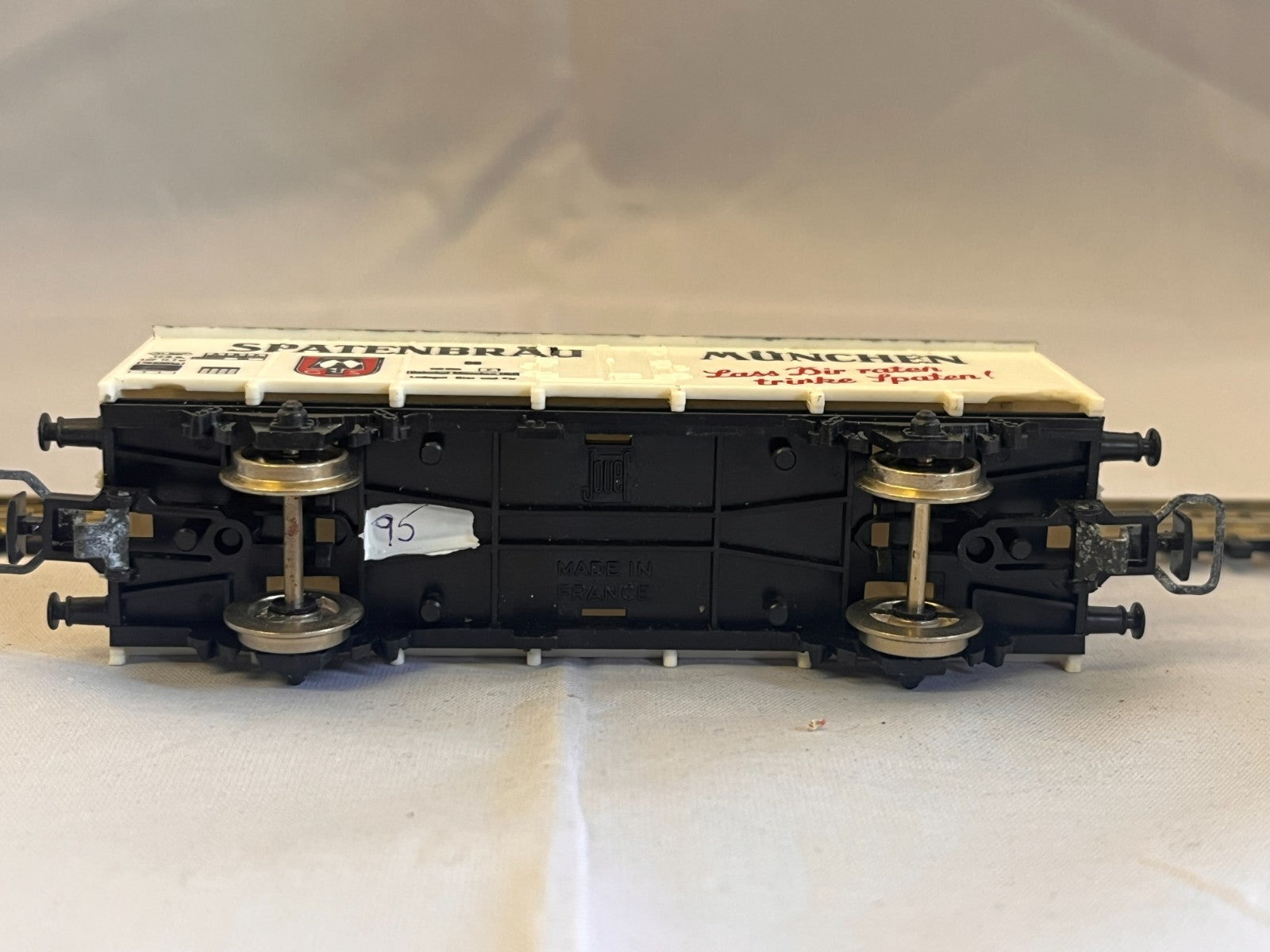 Jouef HO Scale Spatenbräu München Refrigerated Beer Wagon