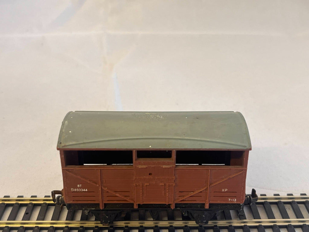 Hornby Dublo OO Gauge Brown 8 Ton Cattle Wagon Boxed