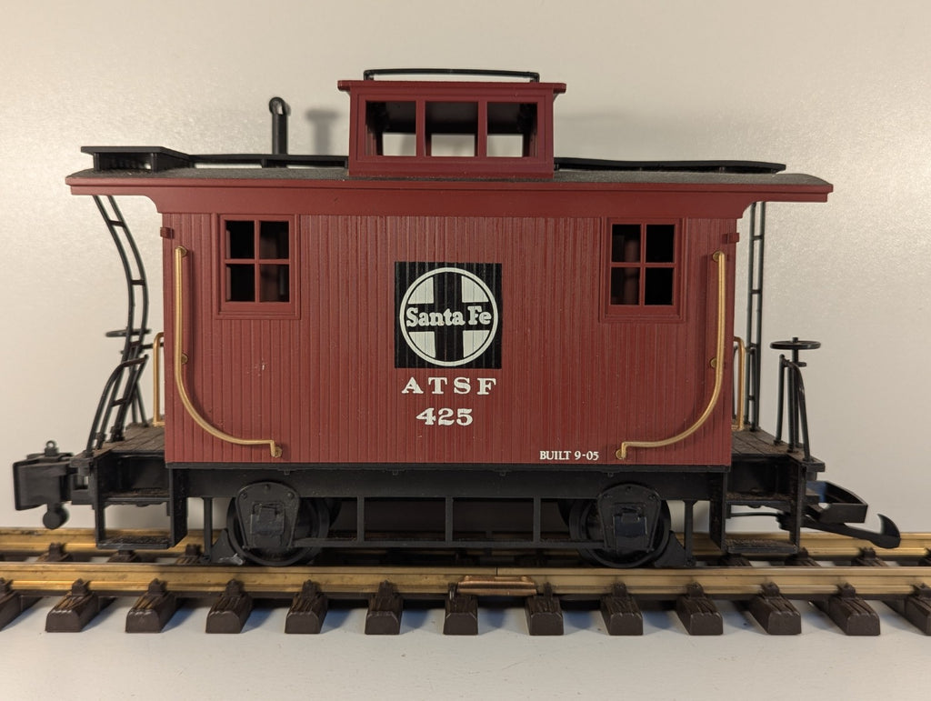 Bachmann G Scale Santa Fe ATSF 425 Bobber Caboose – Mixed Couplers