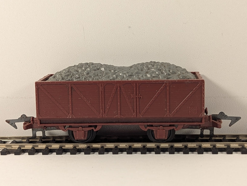 Jouef HO Gauge SNCF 2-Axle Open Wagon with Coal Load SNCF Brown
