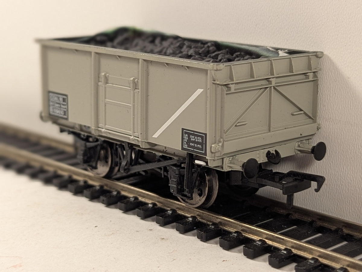 Bachmann OO Gauge 16 Ton Steel Mineral Wagon Goods Wagon B119610 BR Grey