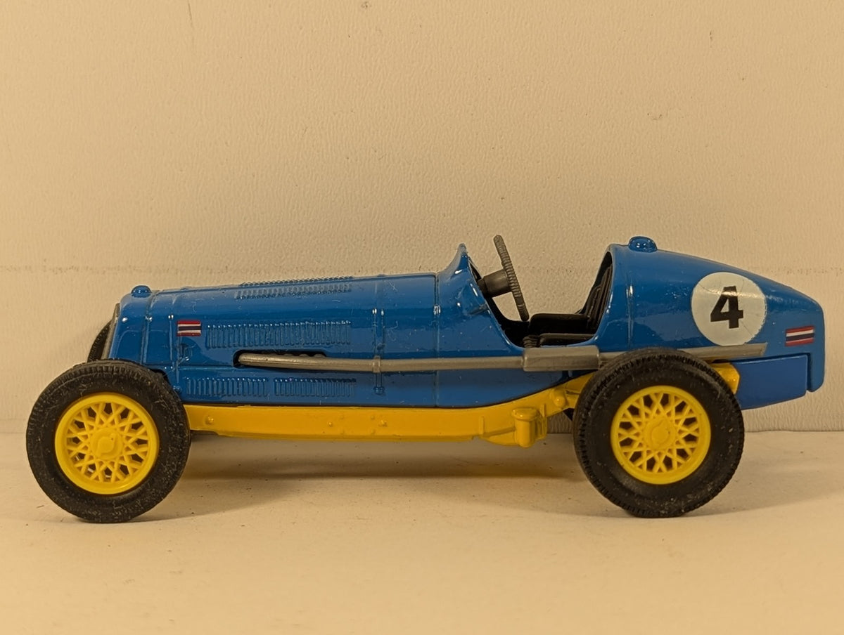 Matchbox 1935 E.R.A. 'R.1.B' Die-cast Model Car 4 Blue and Yellow Y-14
