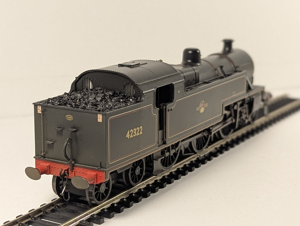 Hornby R2287 Class 4P 2-6-4T 42322 in BR black with late crest - weathered