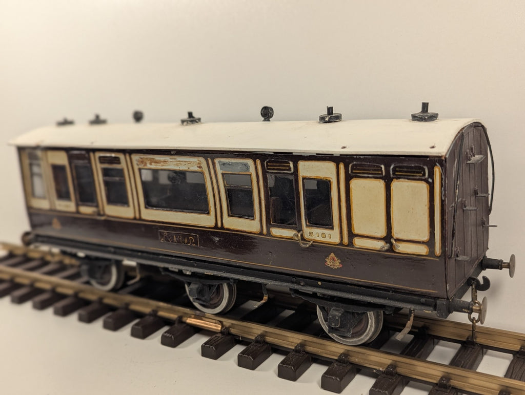 O Gauge LNWR 6 Wheel Passenger Coach G Gauge Wheels