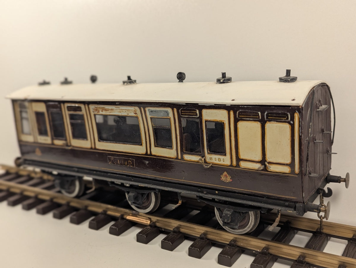 O Gauge LNWR 6 Wheel Passenger Coach G Gauge Wheels