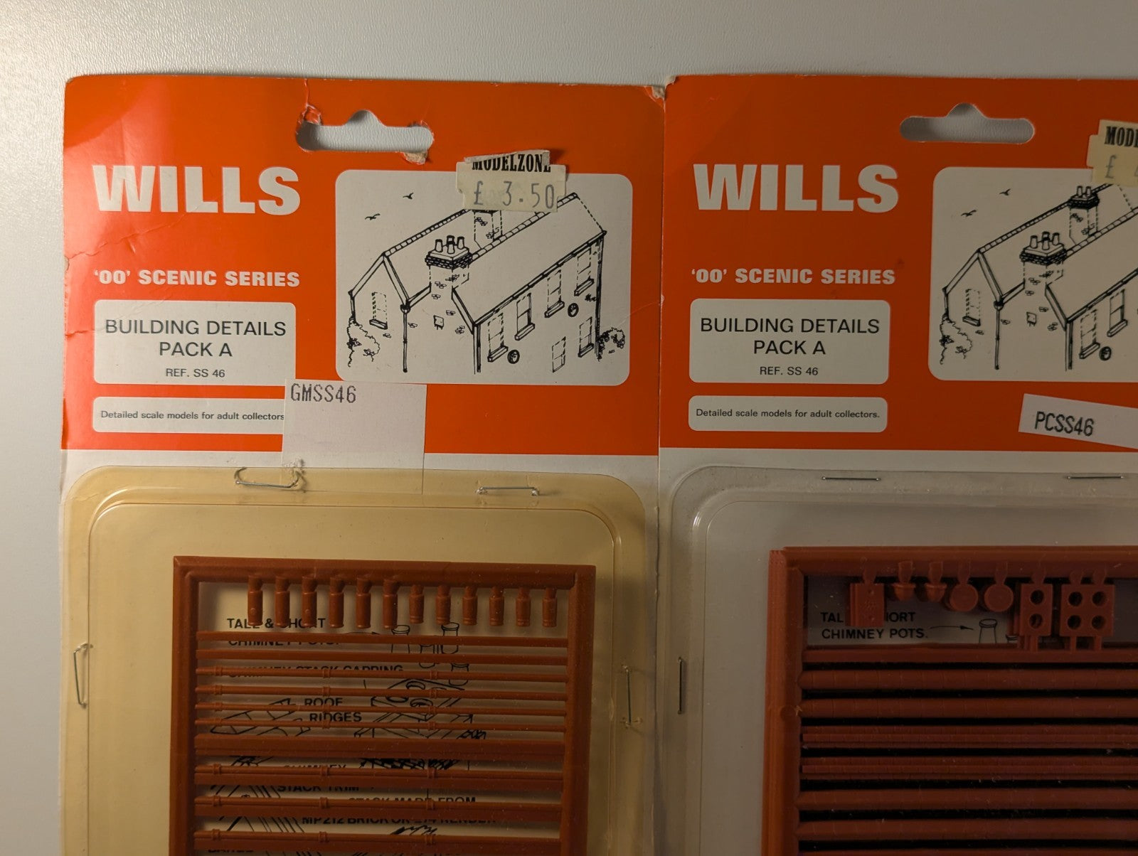 Wills SS46 OO Gauge Building Details Pack A Bundle of 3