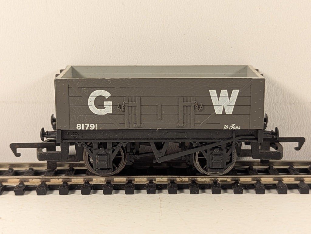 Hornby OO Gauge GWR 5-Plank Open Wagon Goods Wagon 81791 GWR Grey