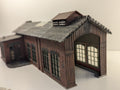 Pola HO Scale 163 Single Stall Engine Shed with Workshop Built