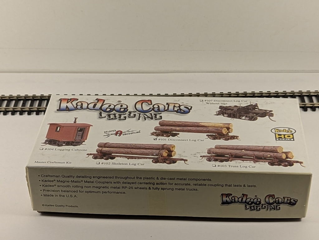 Kadee HO Scale Disconnect Log Trucks with Logs Master Builder's Kit Goods Wagon