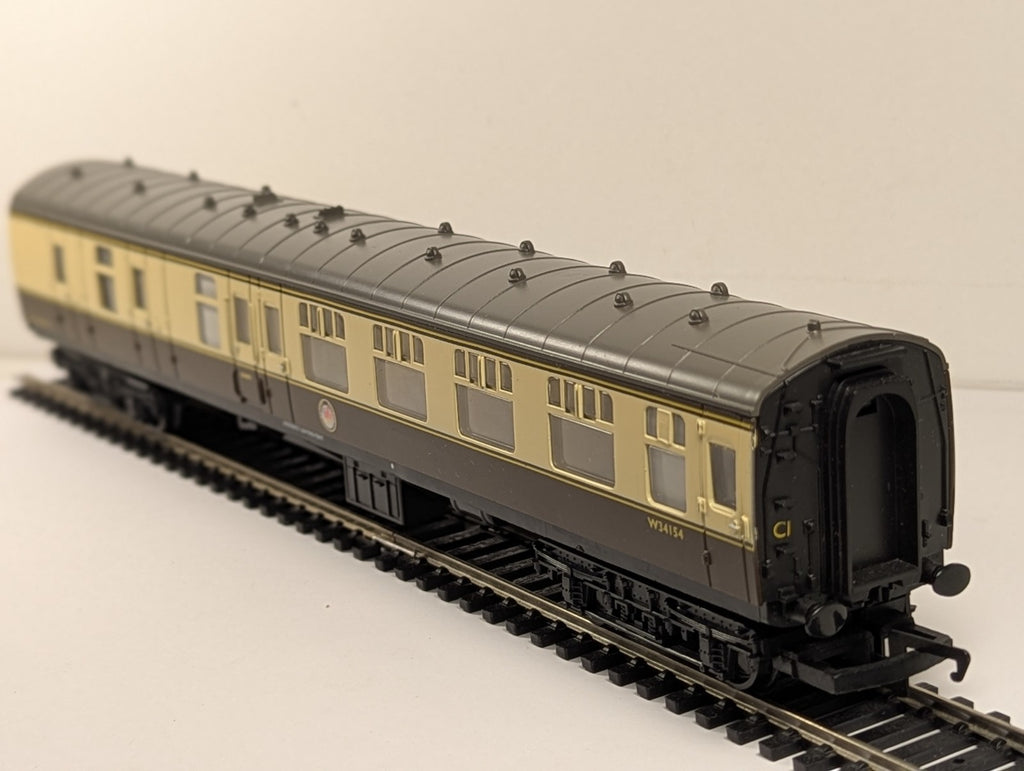 Hornby R4050 OO Gauge BR Western Region Mk1 Brake Coach W34154 Chocolate & Cream