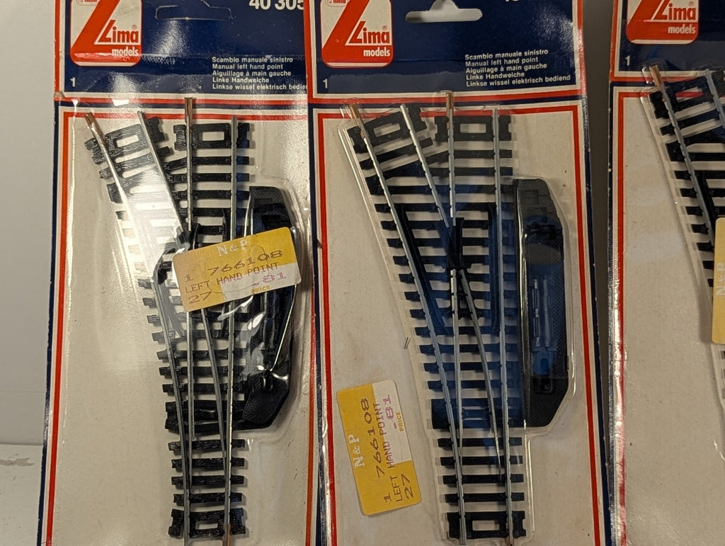 Lima 403051 OO Gauge Manual Left Hand Points - Job lot