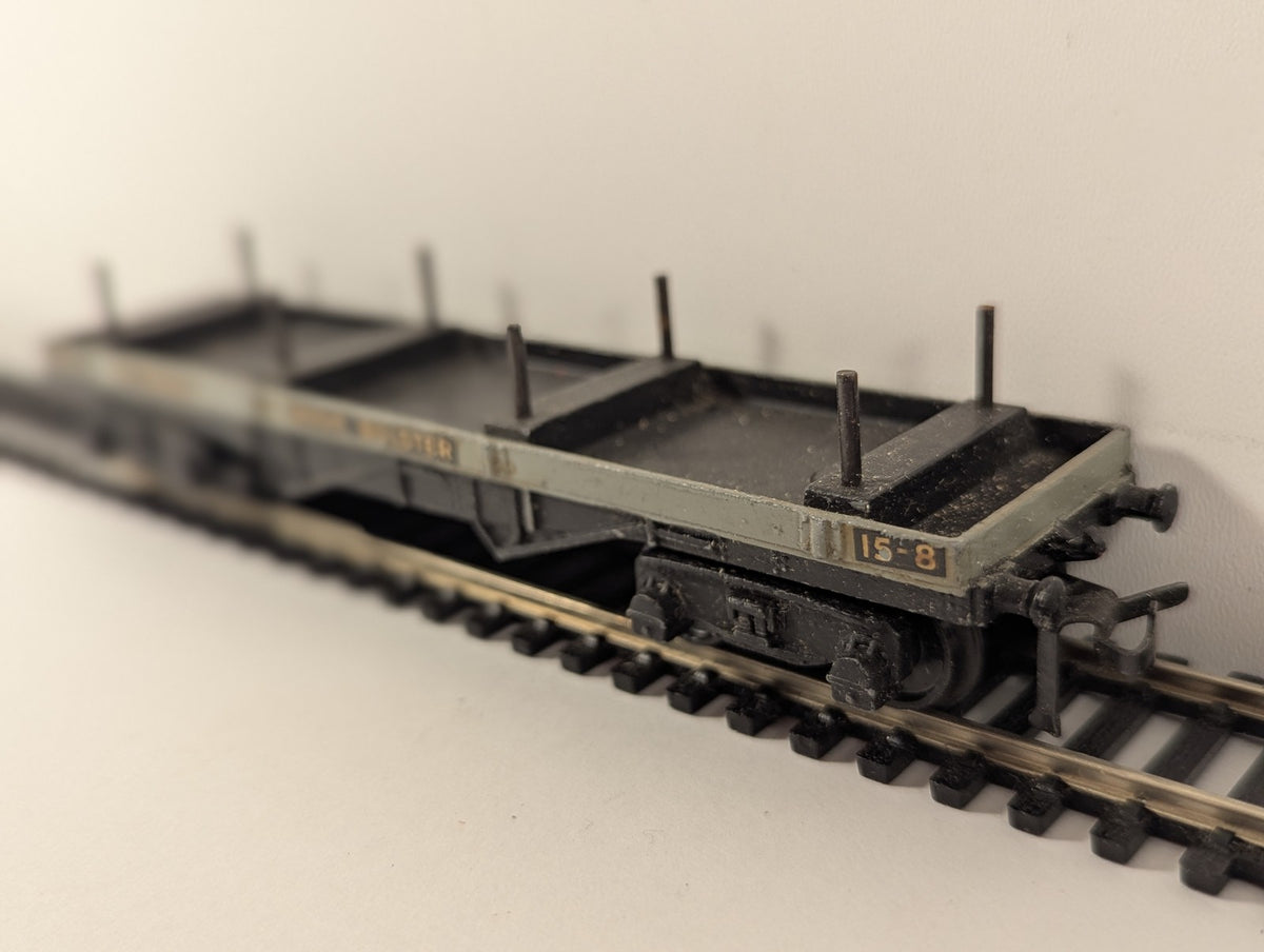 Hornby Dublo OO Gauge 30-ton Bogie Bolster Wagon Goods Wagon M720550 BR Grey