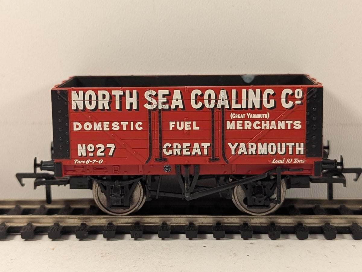 Bachmann OO Gauge 7 Plank Wagon Goods Wagon 27 North Sea Coaling Co. 37-111