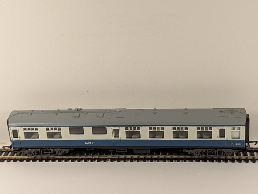 Trix M1820 BR Mk1 Miniature Buffet Coach Blue Grey OO Gauge Boxed