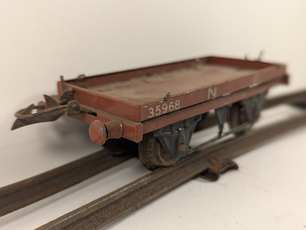 Hornby O Gauge No. 1 Flat Truck Goods Wagon 35968 NE Bauxite