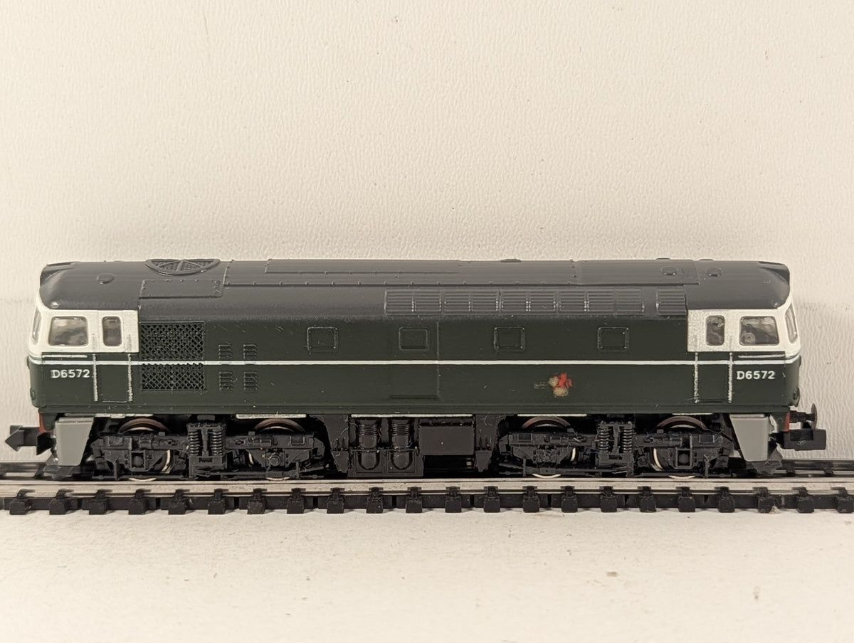 Graham Farish N Gauge Class 33 Locomotive D6572 BR Green 1105