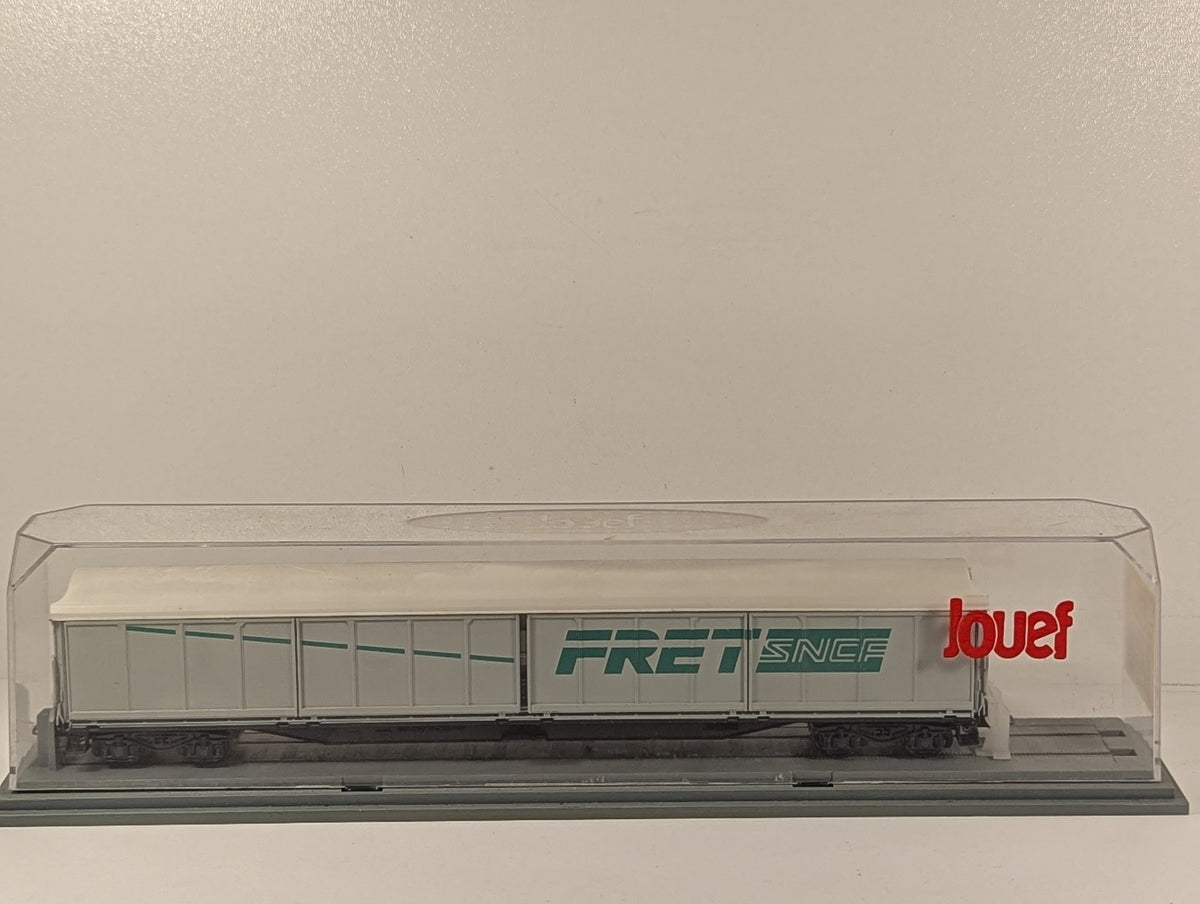 Jouef HO Gauge SNCF Fret Sliding Wall Covered Wagon Goods Wagon SNCF Fret Grey