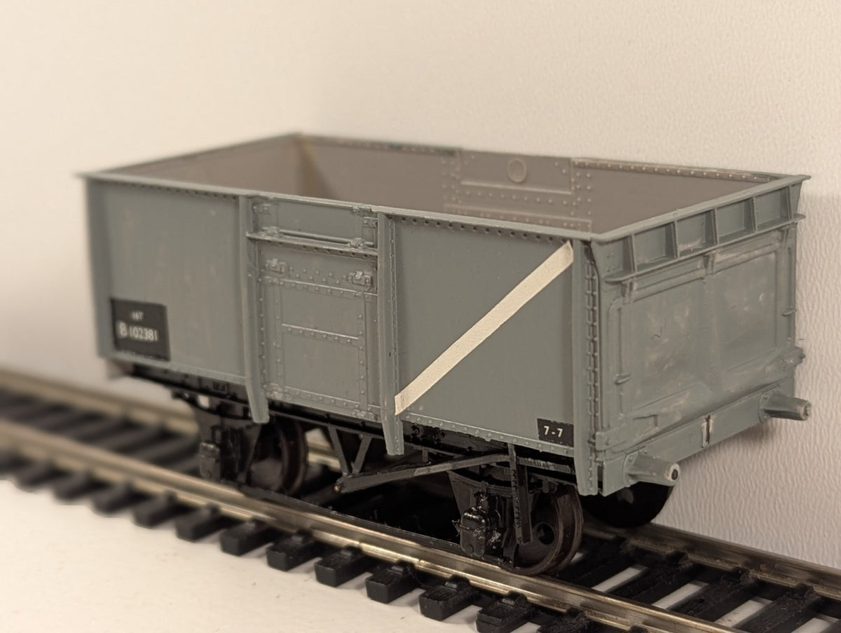 Kitbuilt BR 16 Ton Steel Mineral Wagon in BR Grey Livery