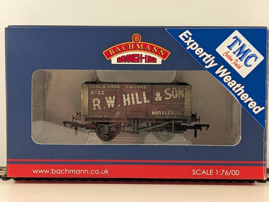 Bachmann Branchline 37-162 8 Plank Wagon “R.W. Hill & Son” Weathered