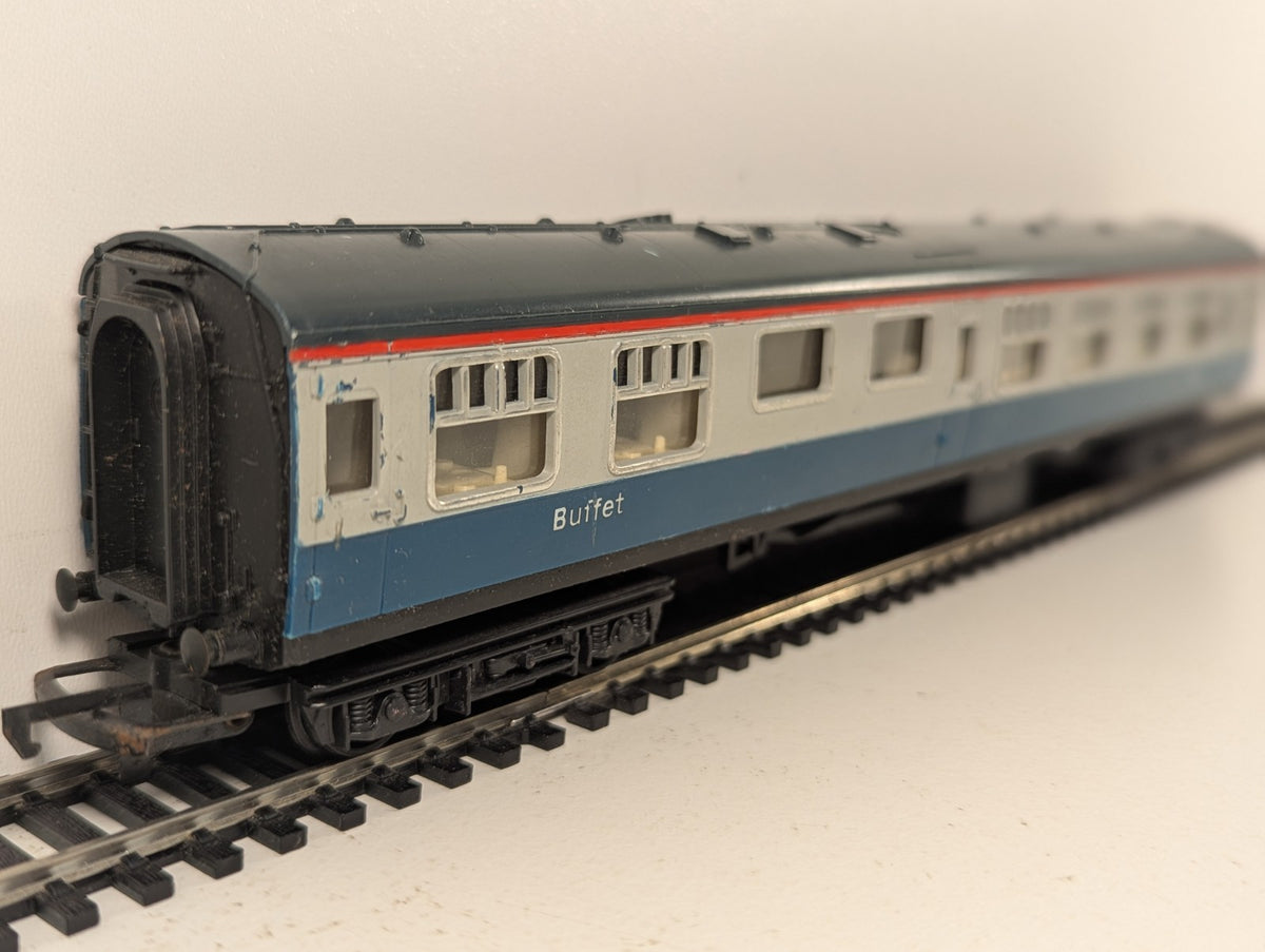 Tri-ang OO Gauge BR Mk1 Buffet Car Passenger Coach 1805 BR Blue and White