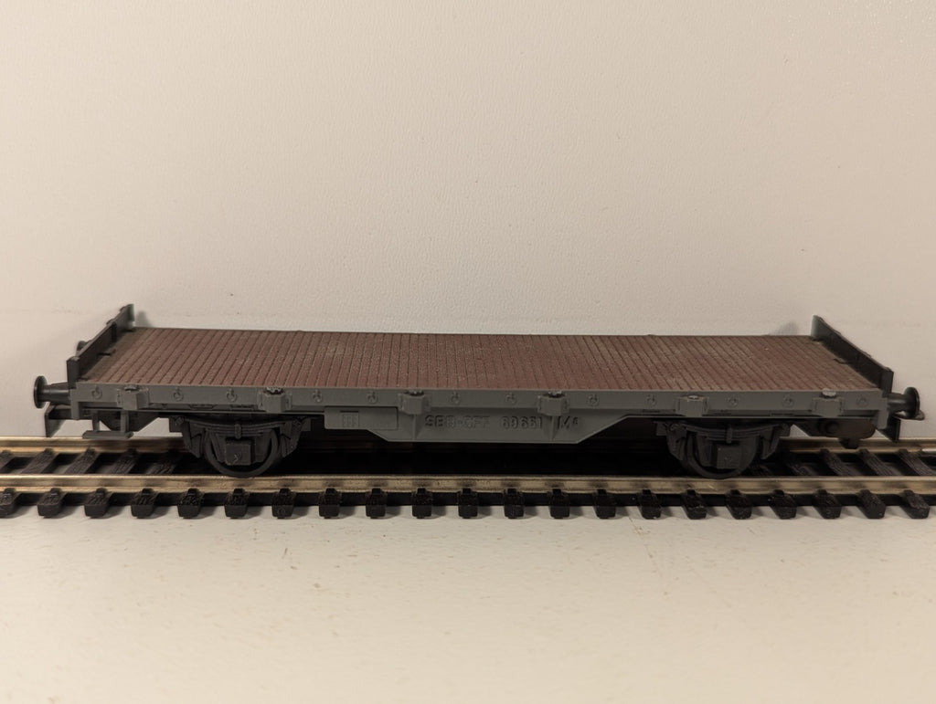 Kleinbahn HO Gauge 2 Axle SBB-CFF Bogie Flat Wagon