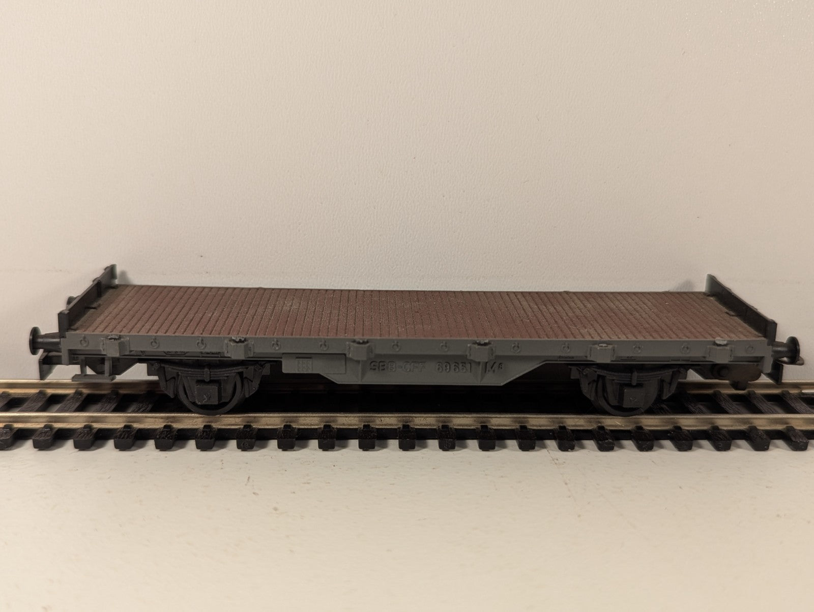 Kleinbahn HO Gauge 2 Axle SBB-CFF Bogie Flat Wagon
