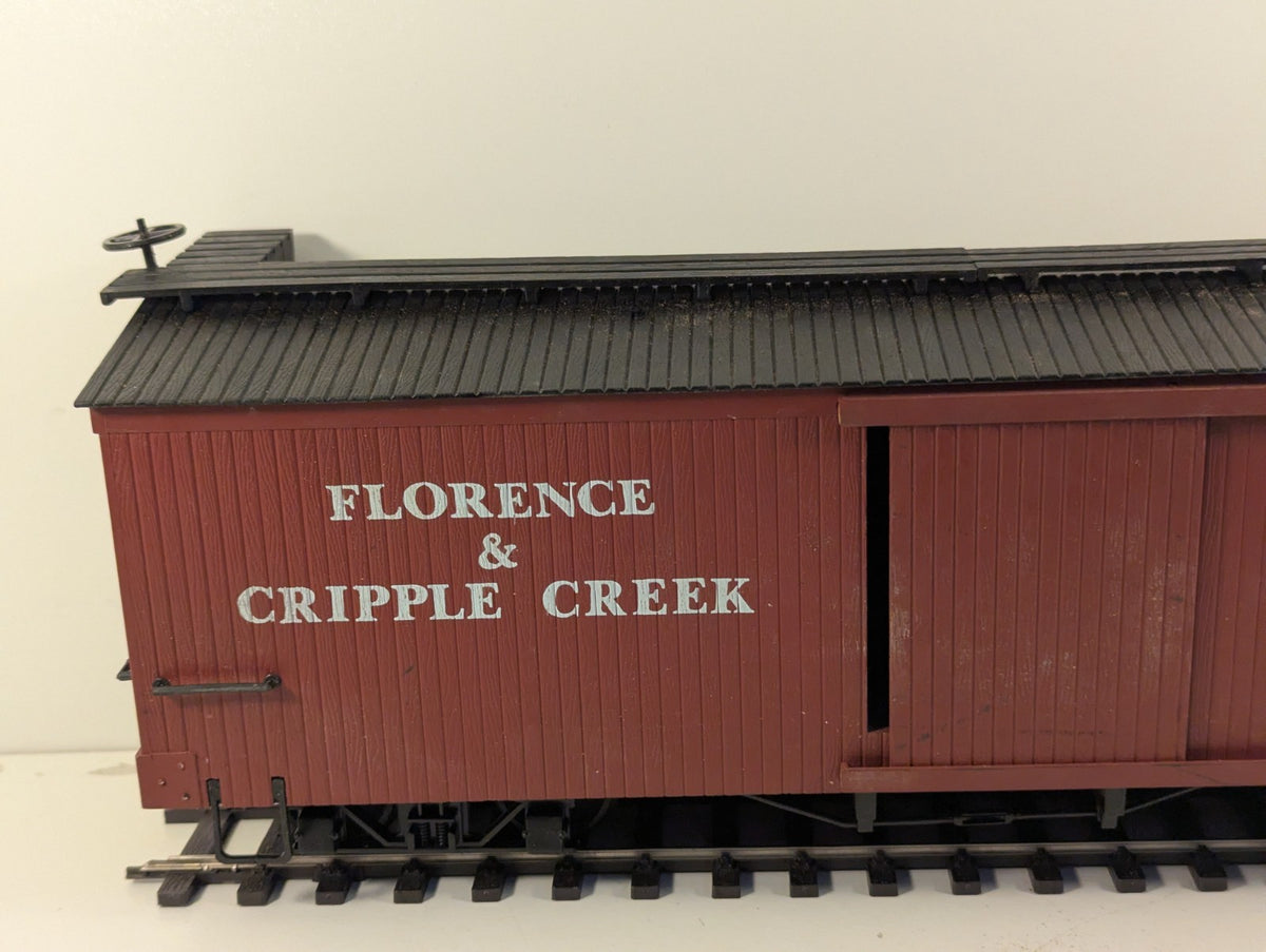 Bachmann G Scale Florence & Cripple Creek Boxcar 588 – No Couplers