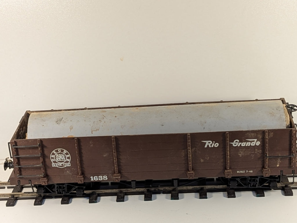 Bachmann Big Haulers G Scale Gondola Wagon – O Gauge Wheels Missing Coupler