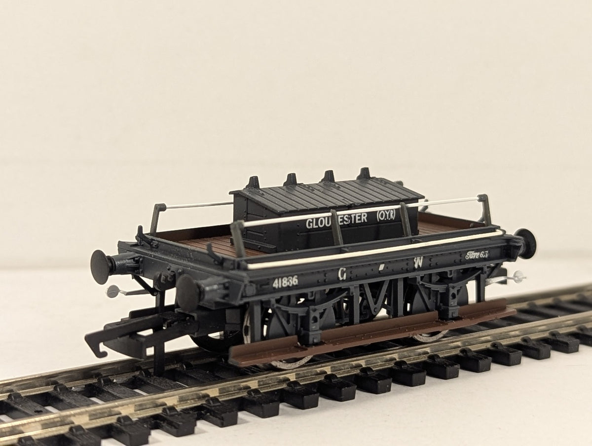 Hornby OO Gauge GWR Shunters Truck Gloucester Goods Wagon 41836 GWR Grey R6642A