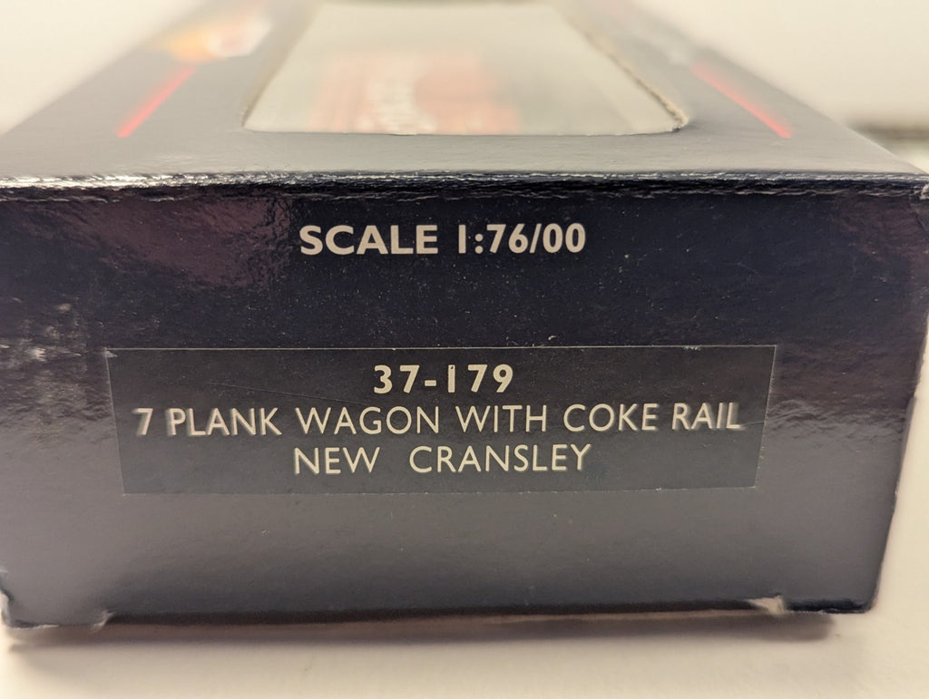 Bachmann Branchline OO Gauge New C. Ransley Red 7 Plank Wagon with Coke Rails