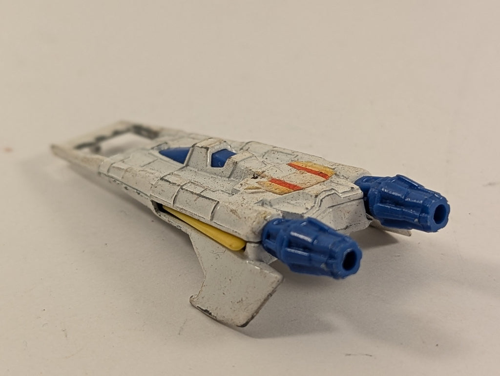 Corgi Buck Rogers Starfighter Die-cast Model White with blue and yellow details