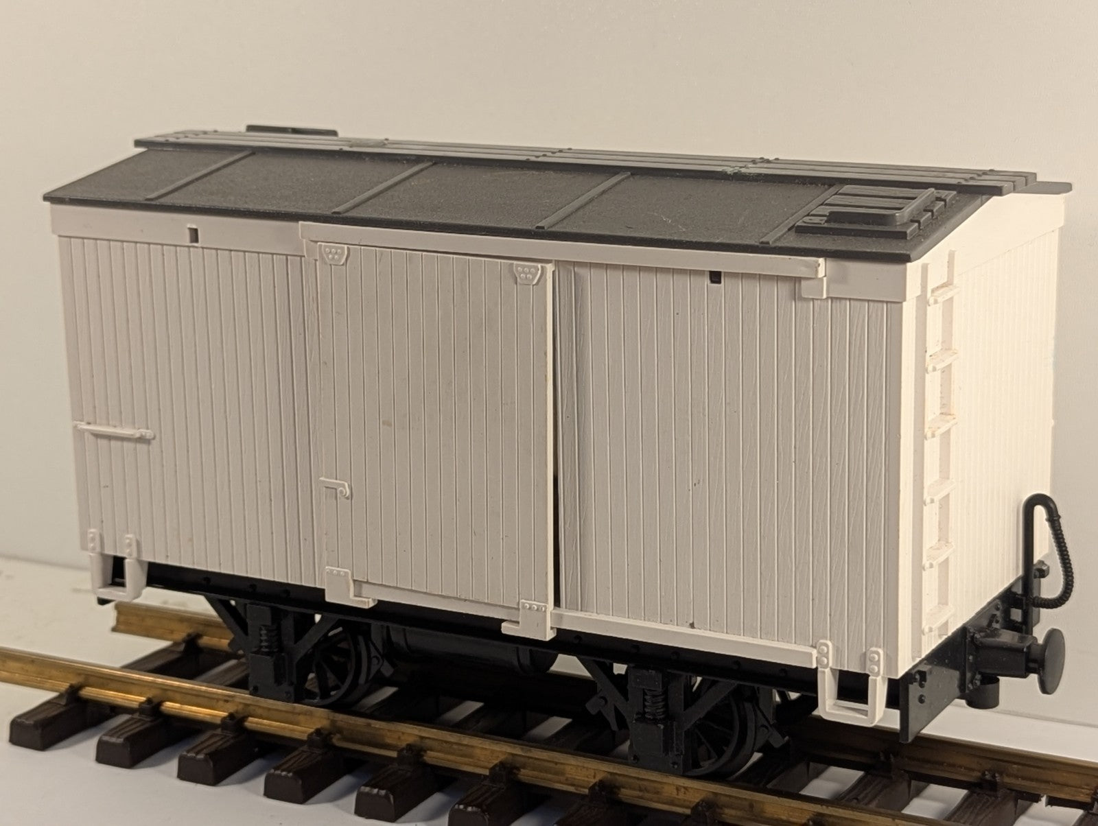 LGB G Scale Two-Axle Closed Goods Van White