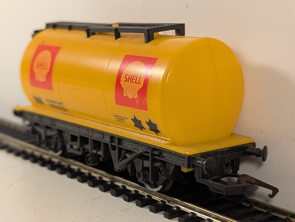 Hornby OO Gauge Shell Tank Wagon Goods Wagon 500 Shell Yellow R127