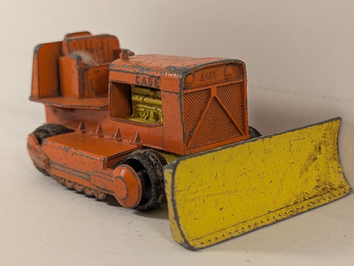Matchbox King Size Case Tractor Die-cast Model Orange and Yellow K-2