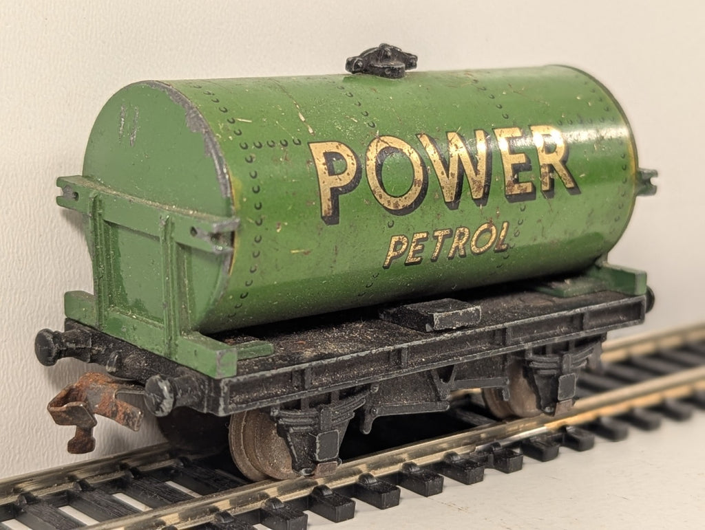 Hornby Dublo 32080 OO Gauge Green Power Petrol Tank Wagon