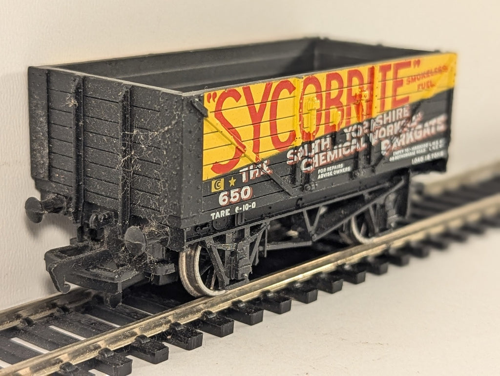 Bachmann OO Gauge 7 Plank Wagon 'Sycobrite' Goods Wagon 650
