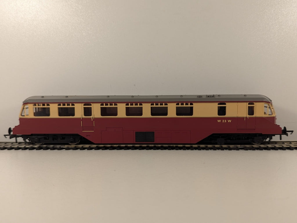 Hornby R2869 BR Diesel Railcar W23W BR Crimson and Cream - DCC Fitted