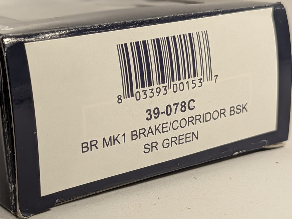 Bachmann OO Gauge BR Mk1 Brake Corridor (BSK) Passenger Coach S34255 SR Green