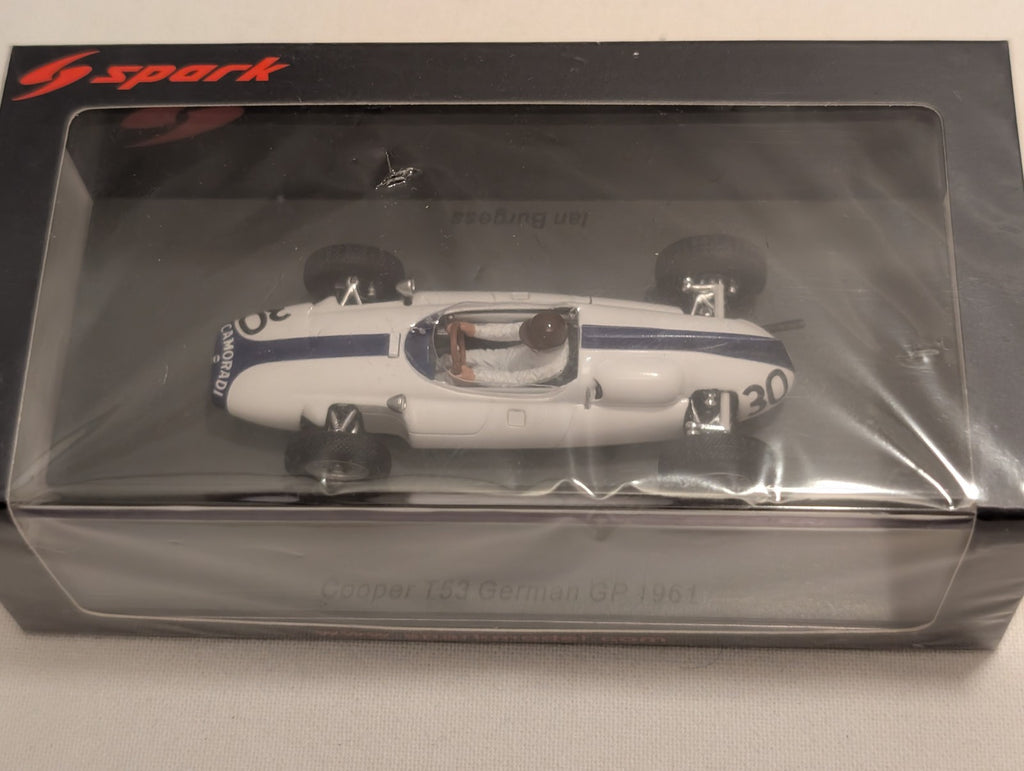 Spark 1:43 Cooper T53 German GP 1961 Ian Burgess Die-cast Car 30