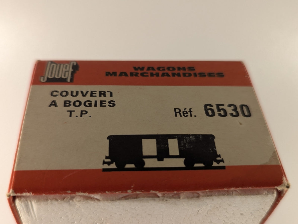 Jouef HO Gauge Couvert à Bogies T.P. Goods Wagon 420714 SNCF Brown 6530