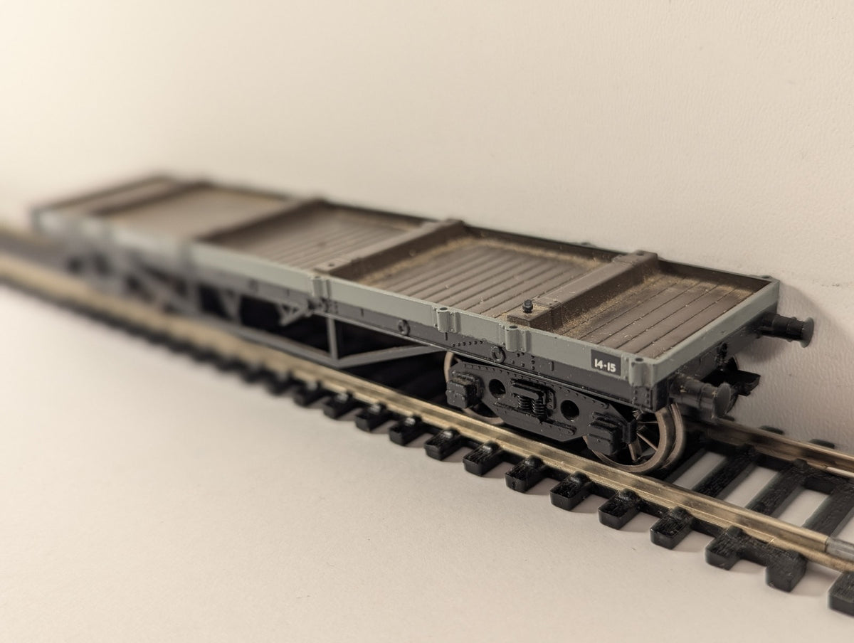 Mainline OO Gauge Bogie Bolster A Goods Wagon W107364 BR Unfitted Grey 937353