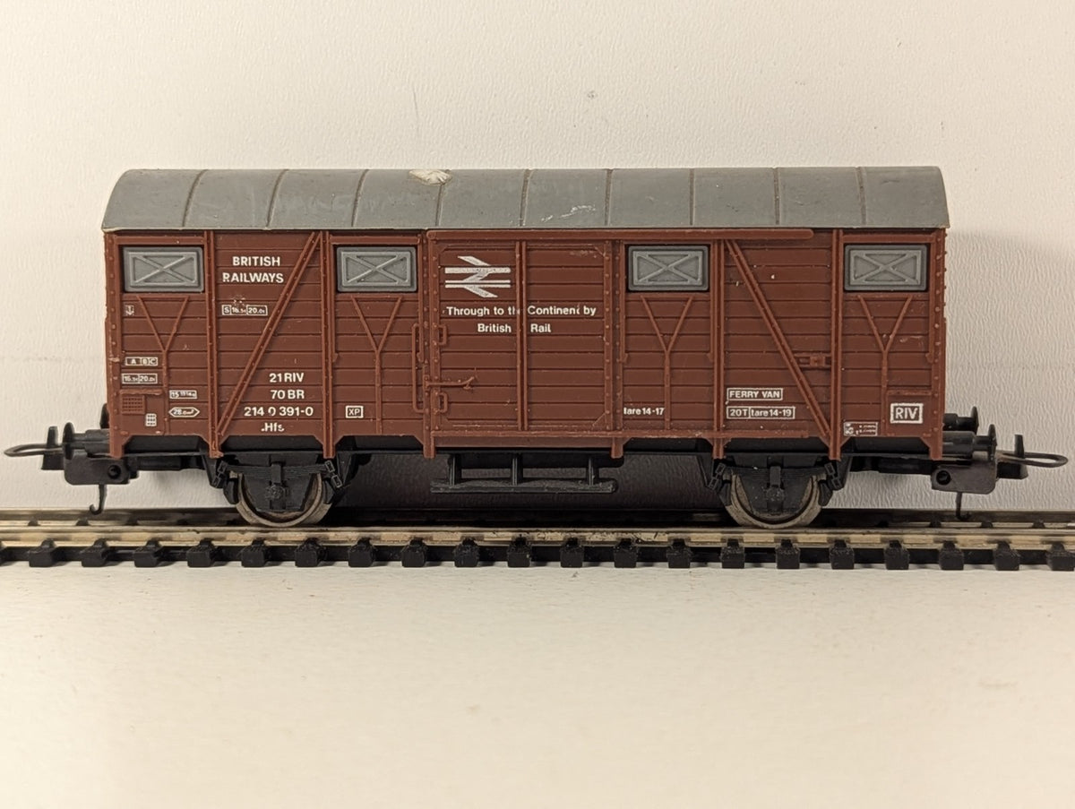 Lima OO Gauge BR Ferry Van Goods Wagon 214 0 391-0 BR Brown 305615